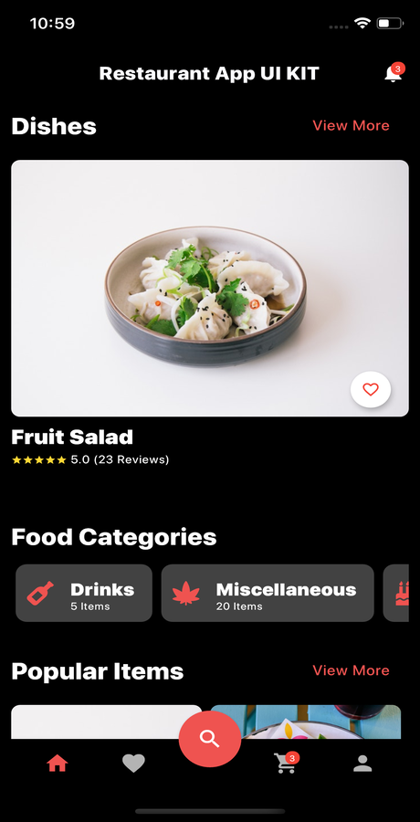 Restaurant App UI Kit - Flutter a full Restaurant app - 3