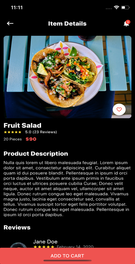 Restaurant App UI Kit - Flutter a full Restaurant app - 5